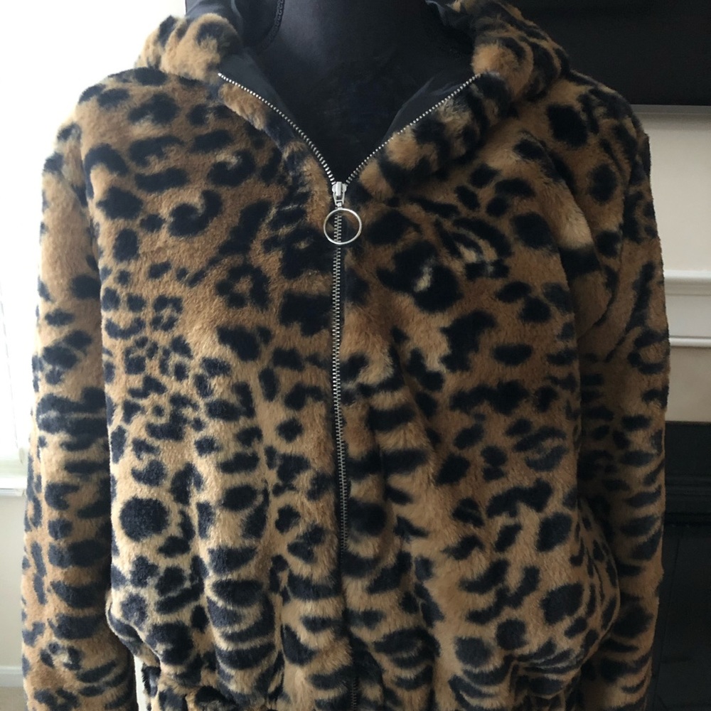 🚫SOLD Wild Fable | Cheetah Faux Fur Jacket - Picture 3 of 8